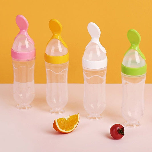 Biberon avec cuillère pour nouveau-né | EasyBottle™ - Lécrin de Bébé