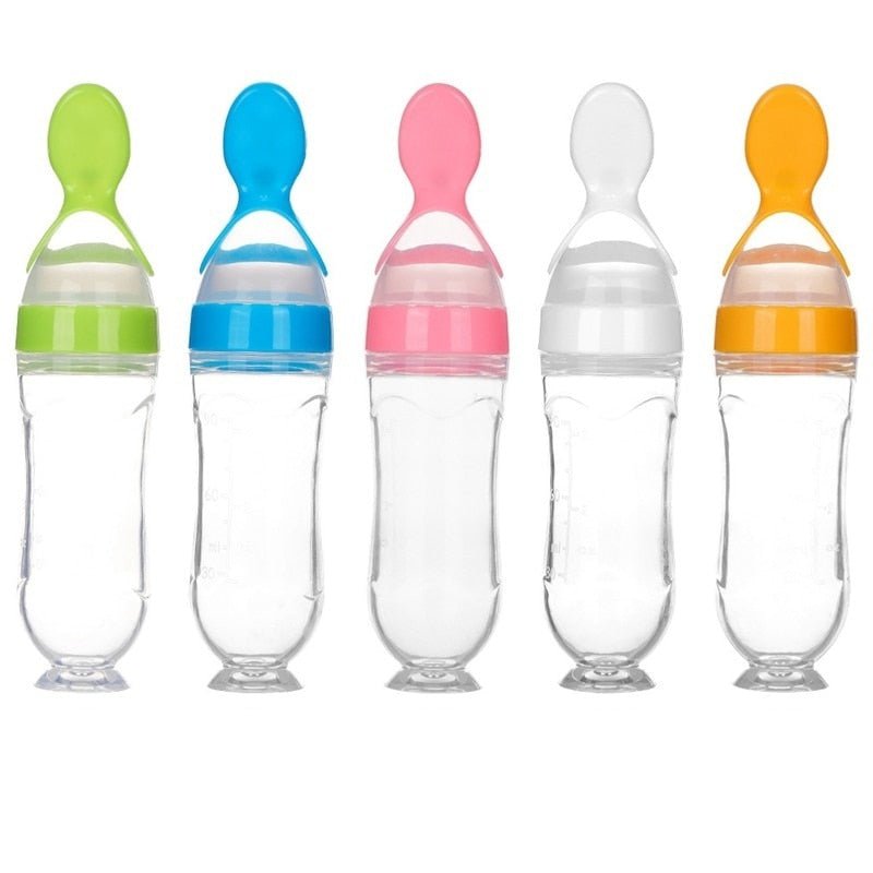 Biberon avec cuillère pour nouveau-né | EasyBottle™ - Lécrin de Bébé