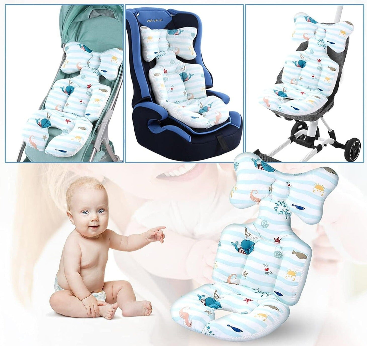 ComfyBabe™ - Coussin siège et poussette Auto - Lécrin de Bébé